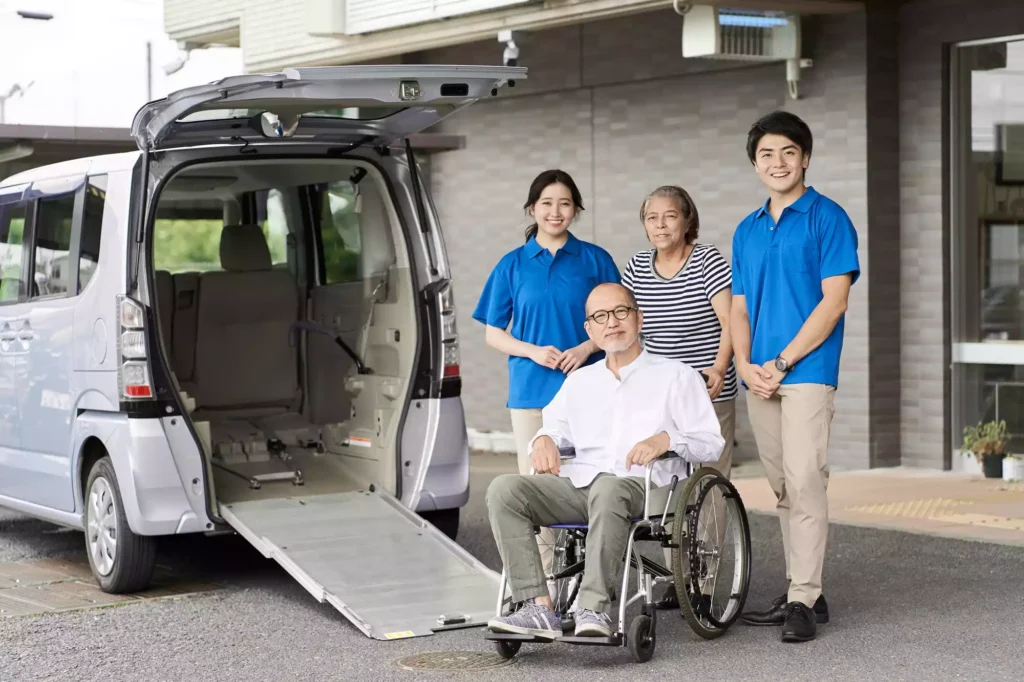 wheelchair riding elderly and caregivers 2025 03 14 11 35 47 utc